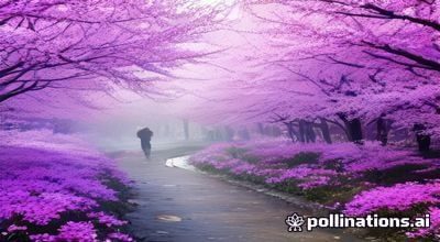 恋爱青春动漫场景，两位高中生在樱花树下对视，粉色花瓣飘落，画面温柔唯美